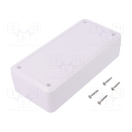 1 pcs x KRADEX - Z125B - Enclosure: multipurpose, X: 89mm, Y: 189mm, Z: 50mm, ABS, white
