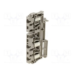 10 pcs x WEIDMu00dcLLER - 7904180000 ZDU 4/3AN - Splice terminal: rail, 4mm2, ways: 1, terminals: 3, beige, wemid
