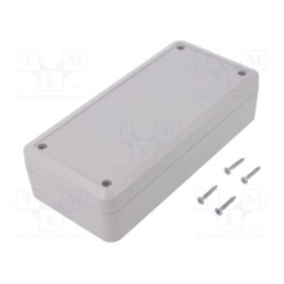1 pcs x KRADEX - Z125J - Enclosure: multipurpose, X: 89mm, Y: 189mm, Z: 50mm, ABS, light grey