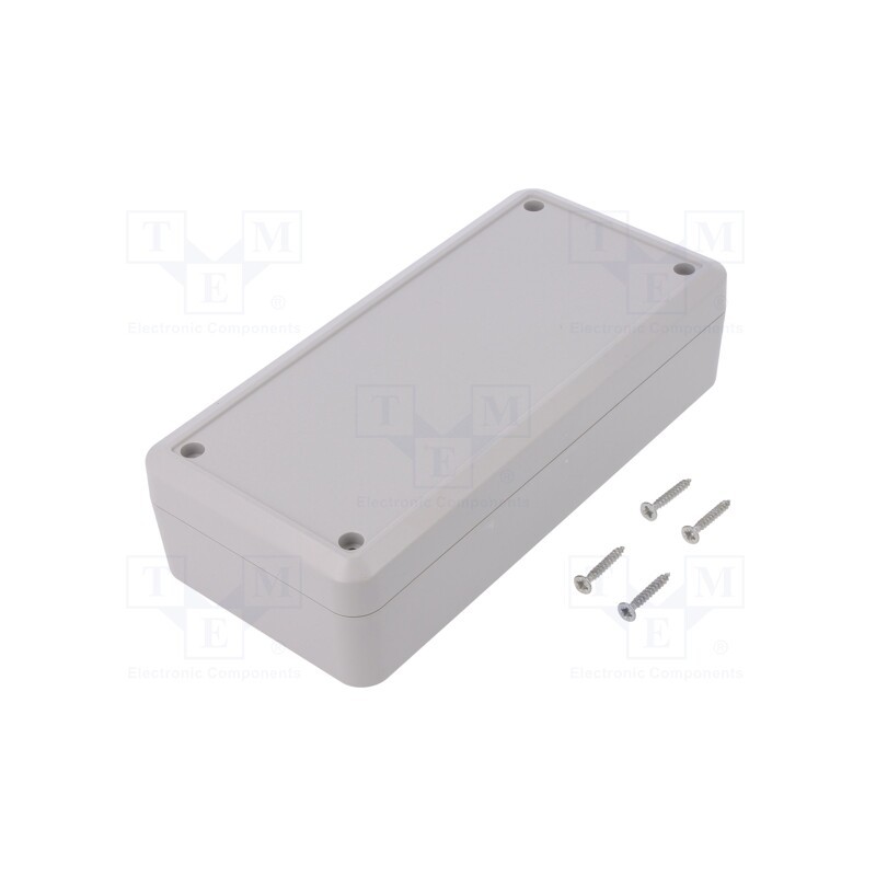 1 pcs x KRADEX - Z125J - Enclosure: multipurpose, X: 89mm, Y: 189mm, Z: 50mm, ABS, light grey