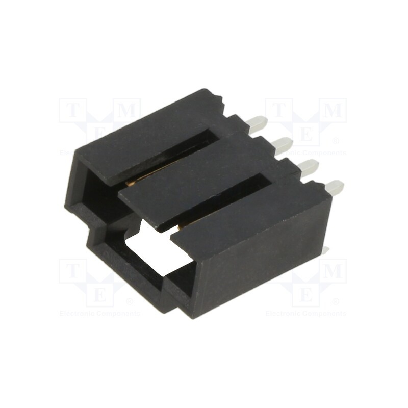 10 pcs x MOLEX - 705430108 - Socket, wire-board, male, SL, 2.54mm, PIN: 4, THT, gold-plated