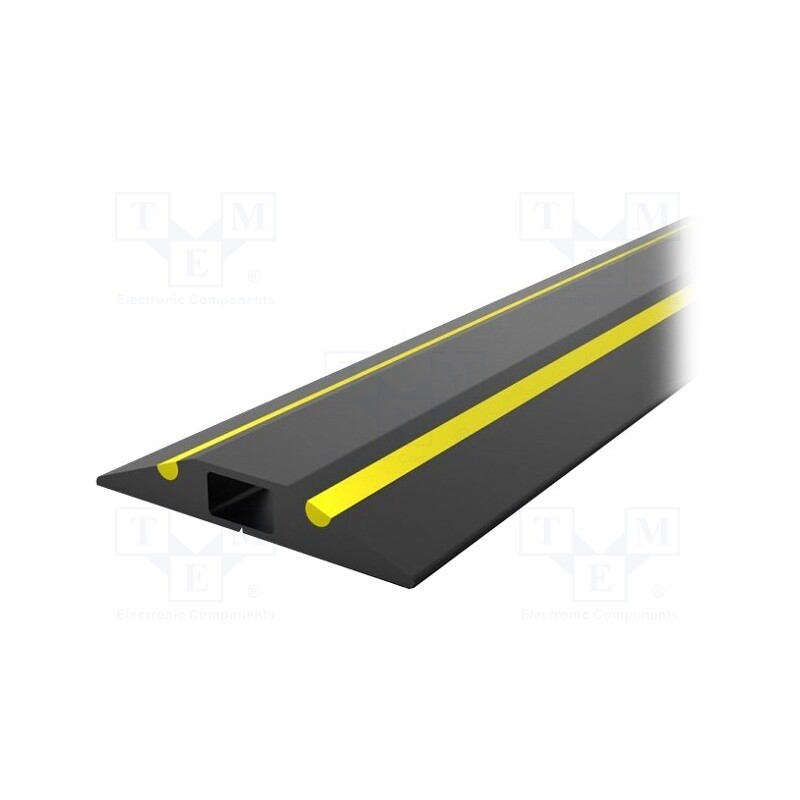 1 pcs x COBA EUROPE - CP010701 - Cable protector, Width: 68mm, L: 9m, PVC, H: 11mm, yellow-black