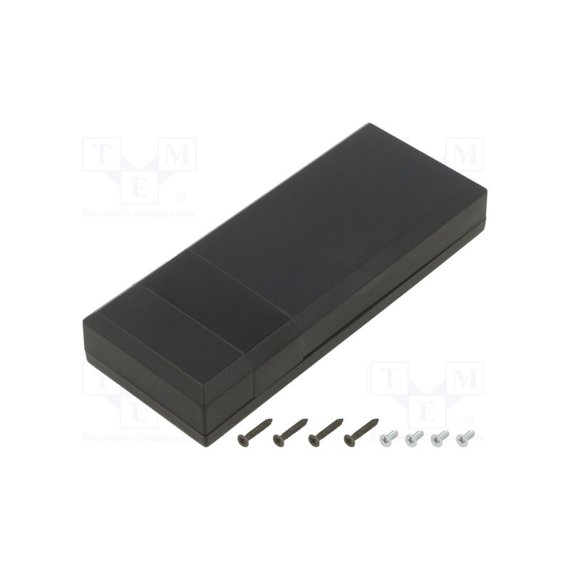 1 pcs x SUPERTRONIC - PP036N-S - Enclosure: multipurpose, X: 51mm, Y: 128mm, Z: 24mm, ABS, black