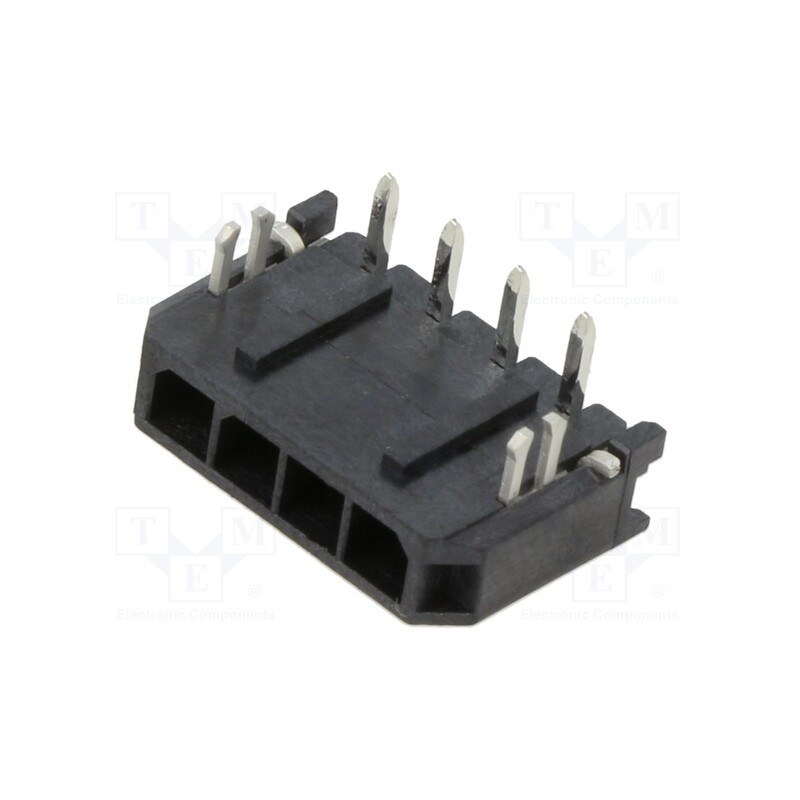 10 pcs x MOLEX - 436500403 - Socket, wire-board, male, Micro-Fit 3.0, 3mm, PIN: 4, 5A