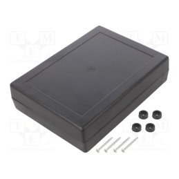 1 pcs x KRADEX - Z33 ABS - Enclosure: multipurpose, X: 139.5mm, Y: 190mm, Z: 47mm, ABS, black