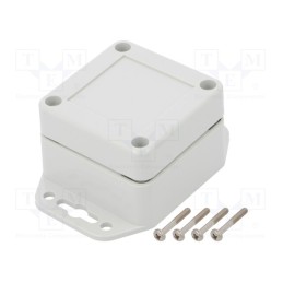 1 pcs x KRADEX - ZP60.60.40UJH TM PC - Enclosure: multipurpose, X: 60mm, Y: 60mm, Z: 40mm, ZP, polycarbonate
