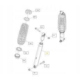 Rear shock absorber Can Am Outlander 2019 706003033