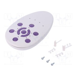 1 pcs x MASZCZYK - KM-130F WH -AS - Enclosure: for remote controller, X: 66mm, Y: 110mm, Z: 21mm