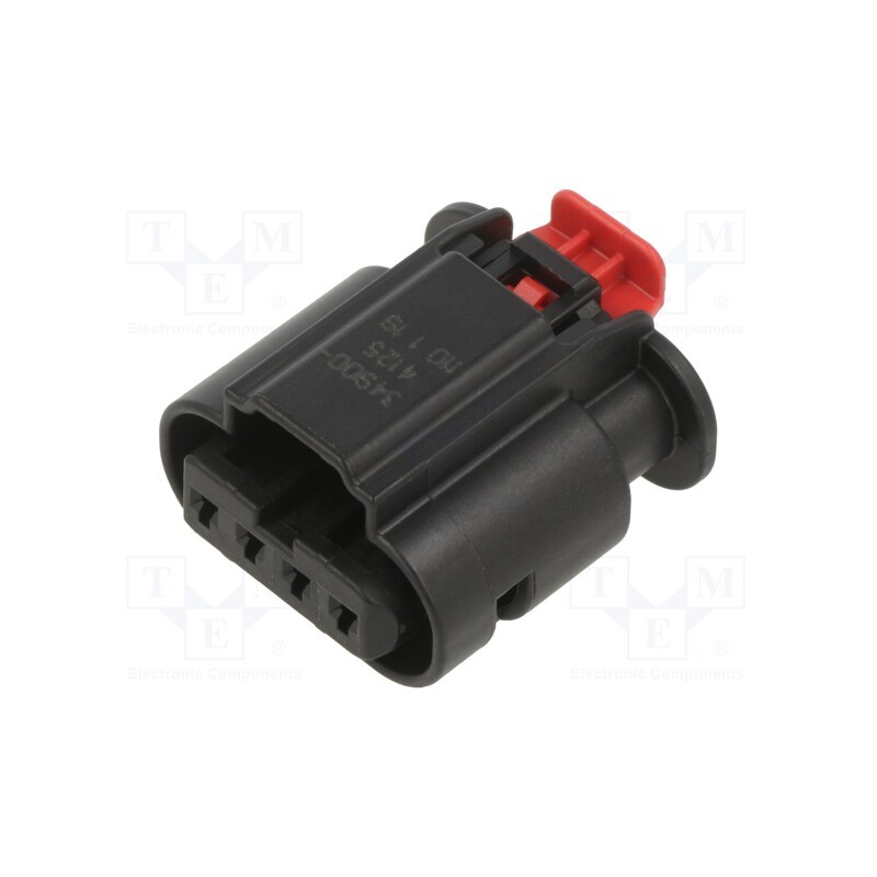 10 pcs x MOLEX - 349004125 - 1.2MM SLD ASSY RCPT 1X4 BLK KEYF/04