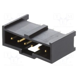 10 pcs x MOLEX - 901361206 - Socket, rectangular, male, PIN: 6, straight, THT, gold-plated