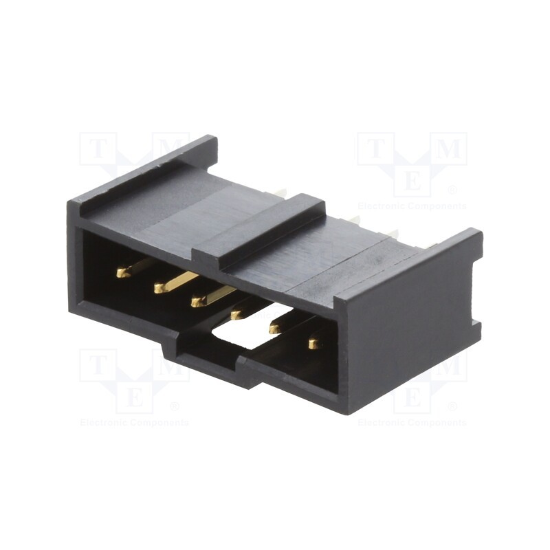 10 pcs x MOLEX - 901361206 - Socket, rectangular, male, PIN: 6, straight, THT, gold-plated