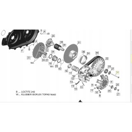 Variator screw can am outlander 420441485