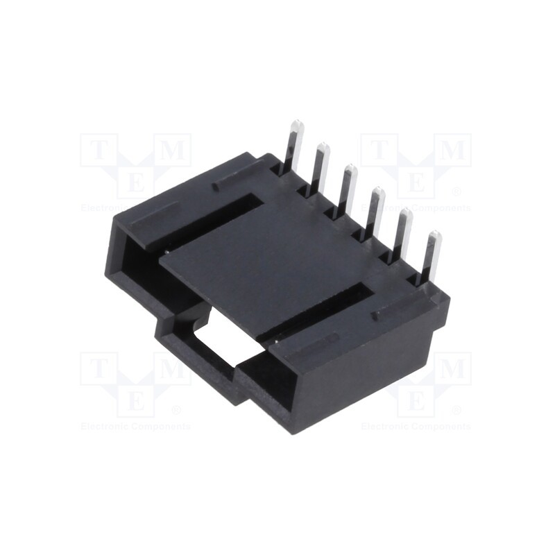 10 pcs x MOLEX - 705530040 - Socket, wire-board, male, SL, 2.54mm, PIN: 6, THT, angled 90°