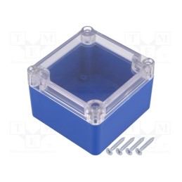 1 pcs x KRADEX - Z111PH ABS BLUE - Enclosure: multipurpose, X: 80mm, Y: 82mm, Z: 55mm, ABS, blue, gasket