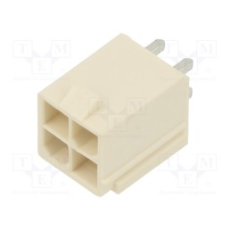 10 pcs x MOLEX - 874270442 - Socket, wire-board, male, Mini-Fit Jr, 4.2mm, PIN: 4, THT, 13A