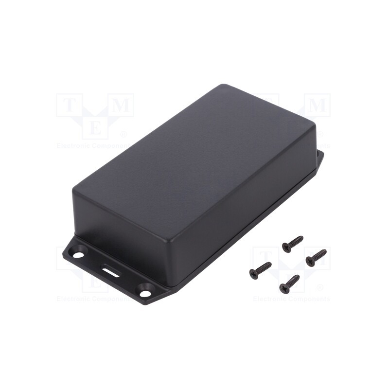 1 pcs x HAMMOND - 1591XXBSFLBK - Enclosure: multipurpose, X: 63mm, Y: 113mm, Z: 31mm, 1591XXS, ABS