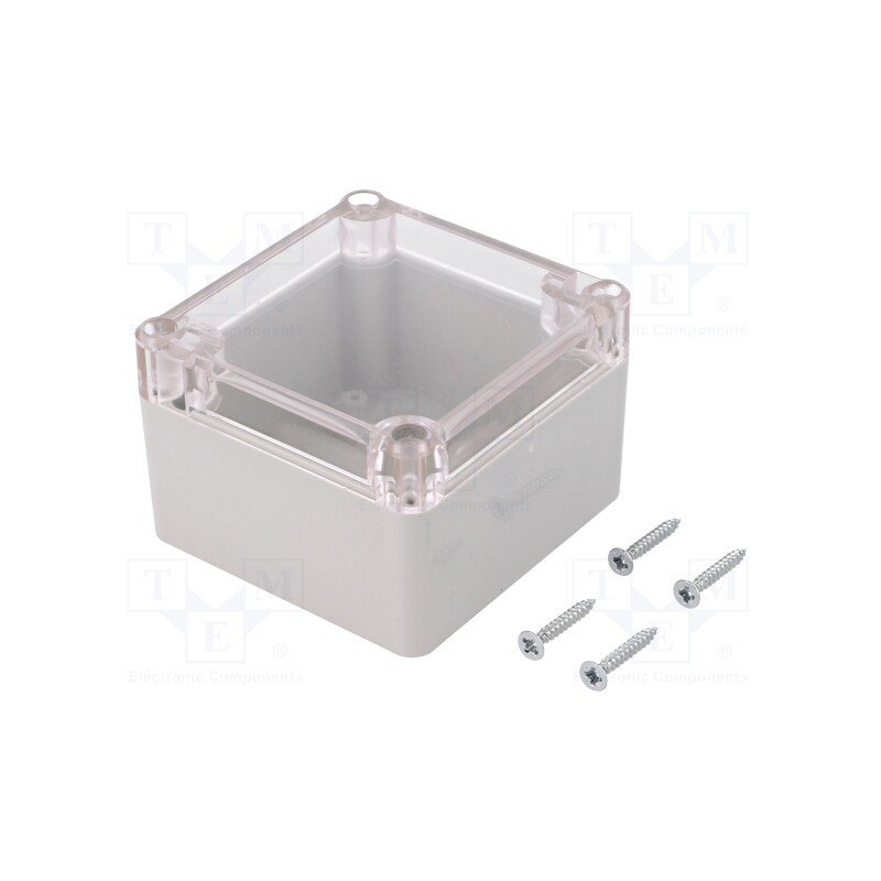 1 pcs x KRADEX - Z111JPH ABS - Enclosure: multipurpose, X: 80mm, Y: 82mm, Z: 55mm, ABS, grey, gasket