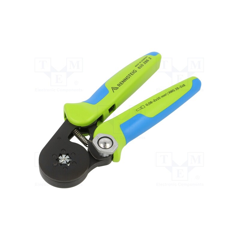 1 pcs x RENNSTEIG - 610 286 3 - Tool: for crimping, insulated solder sleeves, 0.08÷16mm2
