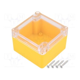 1 pcs x KRADEX - Z111PH ABS YELLOW - Enclosure: multipurpose, X: 80mm, Y: 82mm, Z: 55mm, ABS, yellow, IP65