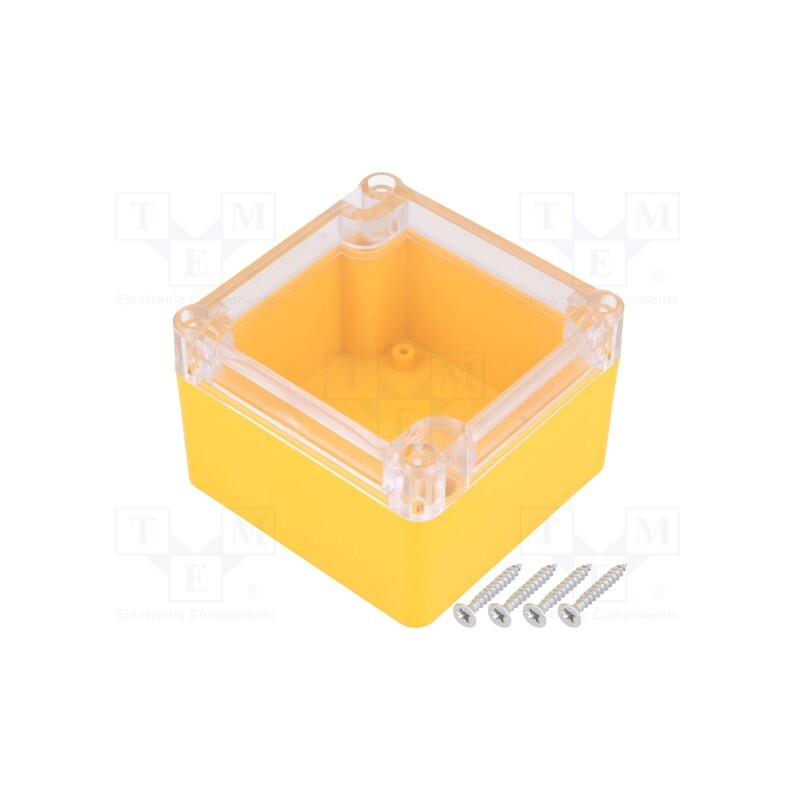 1 pcs x KRADEX - Z111PH ABS YELLOW - Enclosure: multipurpose, X: 80mm, Y: 82mm, Z: 55mm, ABS, yellow, IP65