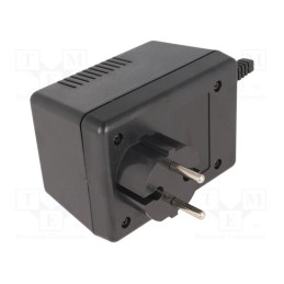 1 pcs x MASZCZYK - KM-49 BK - Enclosure: for power supplies, vented, X: 65.5mm, Y: 92mm, Z: 57mm