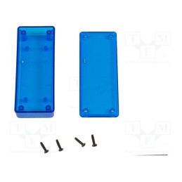 1 pcs x HAMMOND - 1551UTBU - Enclosure: multipurpose, X: 40mm, Y: 100mm, Z: 20mm, 1551 MINI, ABS