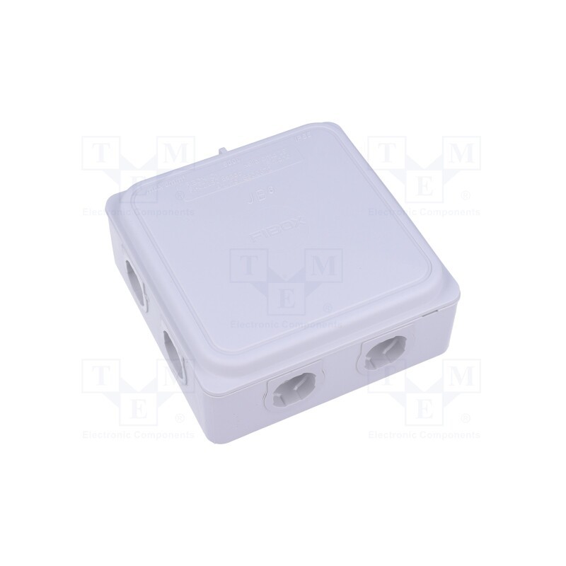 1 pcs x FIBOX - JB 6 G - Enclosure: junction box, X: 110mm, Y: 110mm, Z: 49mm, IP65, grey