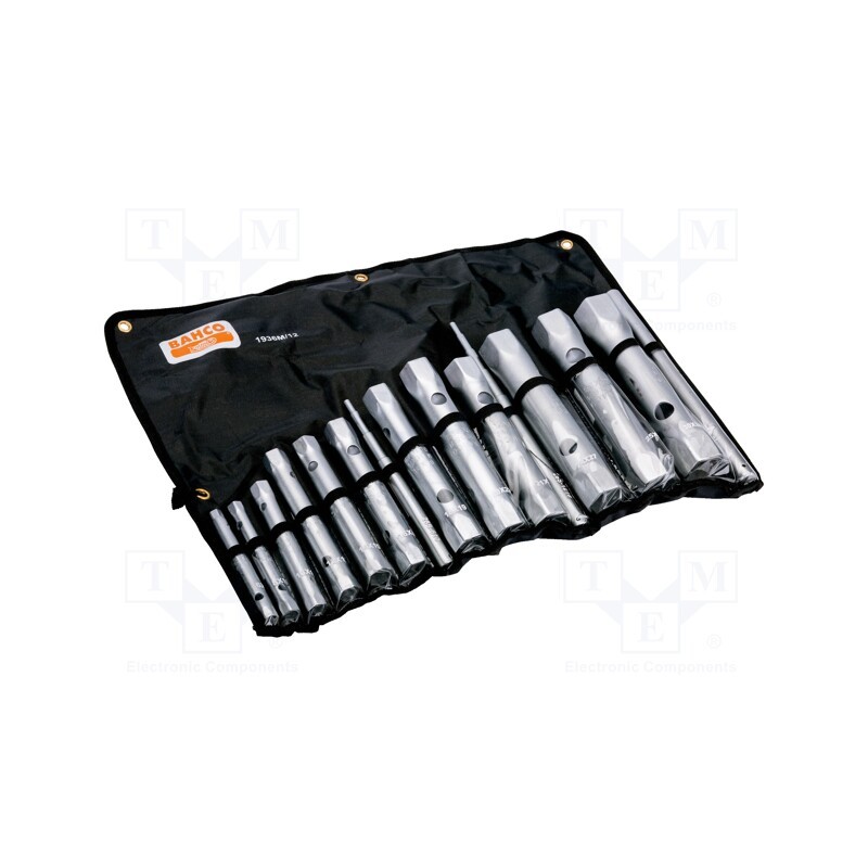 1 set x BAHCO - 1936M/12 - Wrenches set, socket spanner, 12pcs.