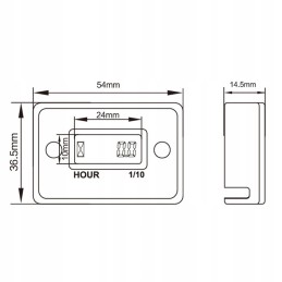 Motorcycle engine operating time counter