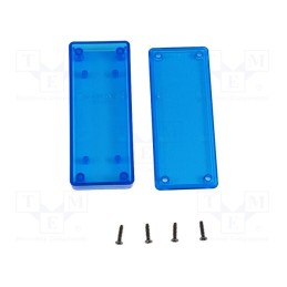 1 pcs x HAMMOND - 1551UUTBU - Enclosure: multipurpose, X: 40mm, Y: 100mm, Z: 15mm, 1551 MINI, ABS