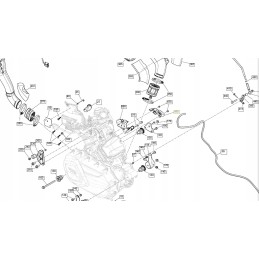 Engine cover for oil sensor can am 707000410