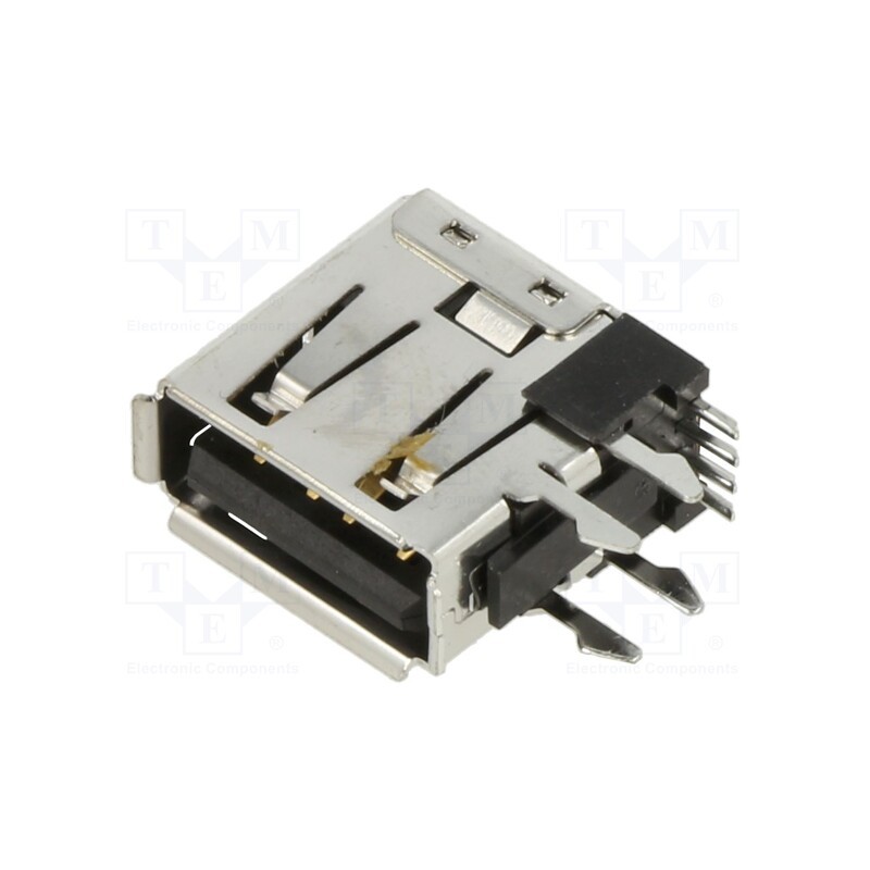 10 pcs x MOLEX - 673298020 - Socket, USB A, on PCBs, THT, PIN: 4, side,angled 90°, USB 2.0