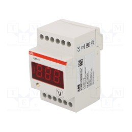 1 pcs x ABB - 2CSM110000R1011 - Voltmeter, digital,mounting, VDC: 0÷500V, VAC: 0÷500V, LED, IP20