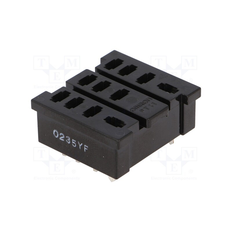 1 pcs x OMRON - PT11-0 - Socket, PIN: 11, soldered,PCB, Series: LY3