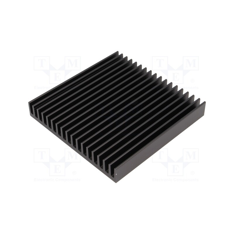 1 pcs x FISCHER ELEKTRONIK - SK81/100/SA - Heatsink: extruded, grilled, black, L: 100mm, W: 100mm, H: 15mm