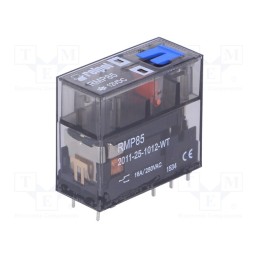 1 pcs x RELPOL - RMP85-2011-25-1012-WT - Relay: electromagnetic, SPDT, Ucoil: 12VDC, 16A, 16A/250VAC, PCB