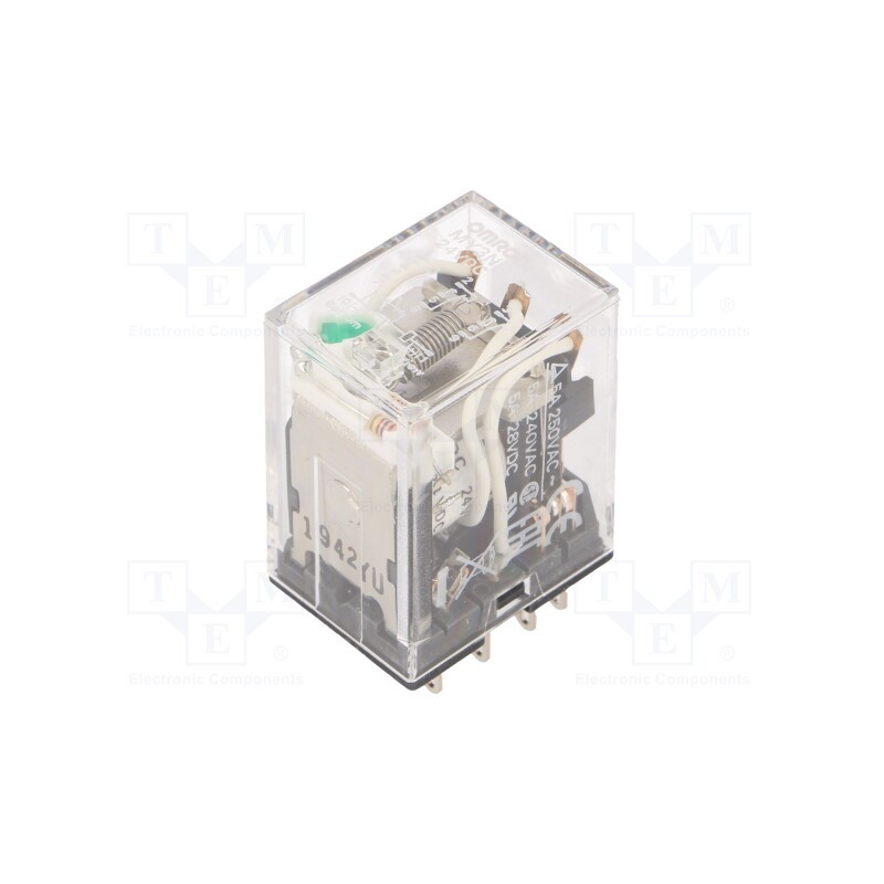 1 pcs x OMRON - MY3N-24DC - Relay: electromagnetic, 3PDT, Ucoil: 24VDC, Icontacts max: 5A