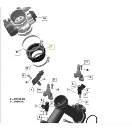 Can am brp intake manifold connector 420267045