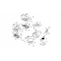 Left fender cover Can Am Renegade 705001910