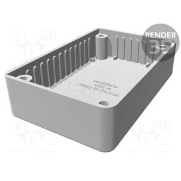 1 pcs x HAMMOND - 1591MSGY - Enclosure: multipurpose, X: 56mm, Y: 85mm, Z: 25mm, 1591S, ABS, grey