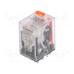 1 pcs x LOVATO ELECTRIC - HR602CA110 - Relay: electromagnetic, DPDT, Ucoil: 110VAC, Icontacts max: 7A