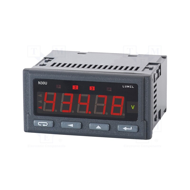 1 pcs x LUMEL - N30U 100000M0 - Meter: programmable, digital,mounting, LED, 5 digits, Char: 14mm