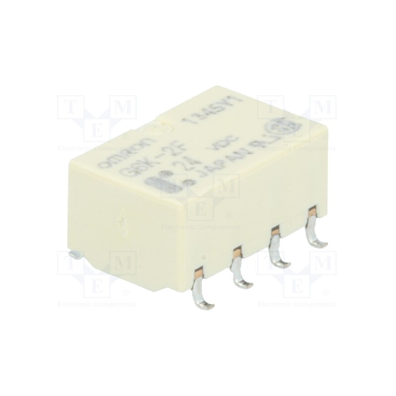 1 pcs x OMRON OCB - G6K-2F 24VDC - Relay: electromagnetic, DPDT, Ucoil: 24VDC, Icontacts max: 1A, SMD