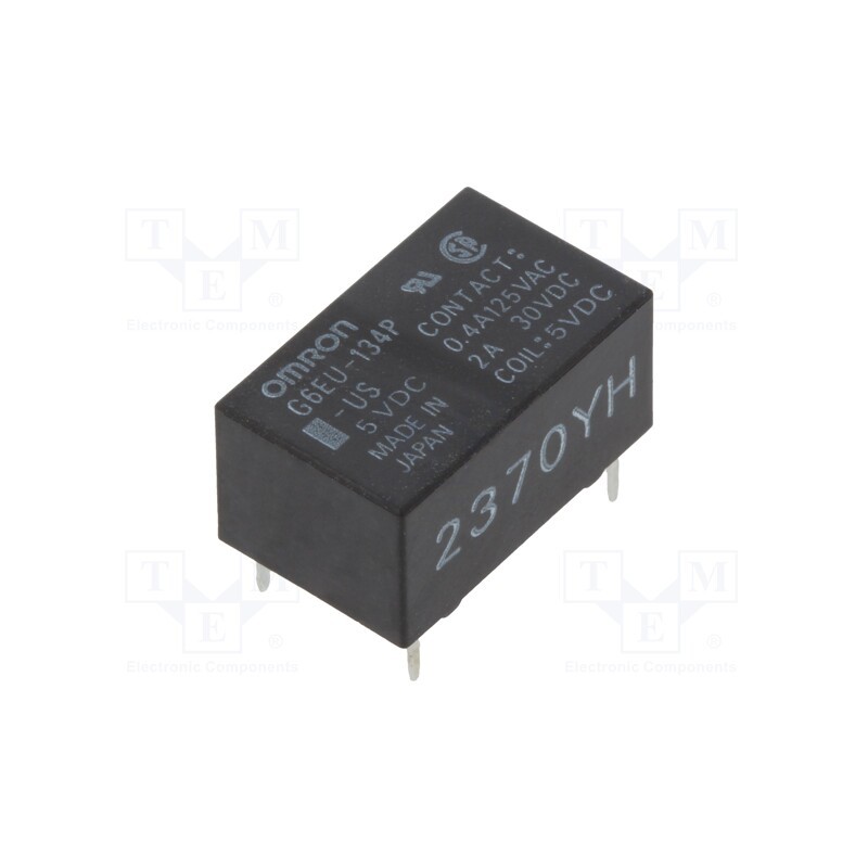 1 pcs x OMRON OCB - G6EU-134P-US 5VDC - Relay: electromagnetic, SPDT, Ucoil: 5VDC, Icontacts max: 3A, PCB