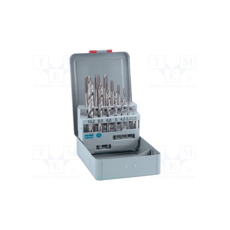 1 set x ALPEN-MAYKESTAG - 70800014100 - Kit: taps, Kit: taps,threading dies,tap wrench,diestock