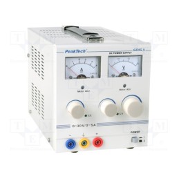 1 pcs x PEAKTECH - P 6015 - Power supply: laboratory, single-channel,adjustable, 0÷30VDC