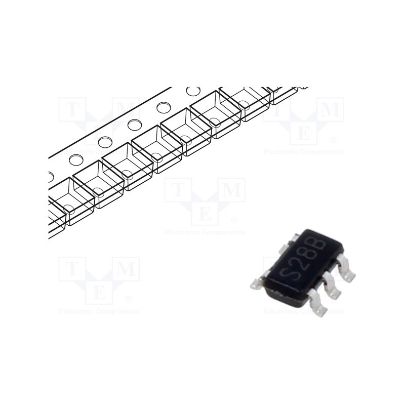 1 pcs x TEXAS INSTRUMENTS - LM2704MF-ADJ/NOPB - IC: PMIC, DC/DC converter, Uin: 2.7÷7VDC, Uout: 1.24÷20VDC, 0.55A