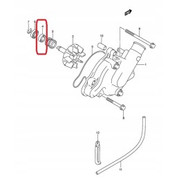 Water pump seal suzuki lt 250 r lt f 500
