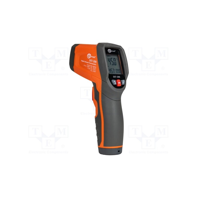 1 pcs x SONEL - WMGBDIT200 - Infrared thermometer, LCD, -50÷1000°C, Opt.resol: 20: 1