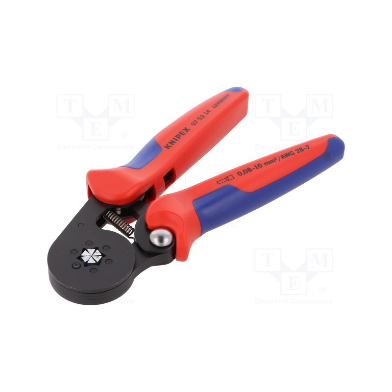 1 pcs x KNIPEX - 97 53 14 - Tool: for crimping, insulated solder sleeves, 0.08÷10mm2